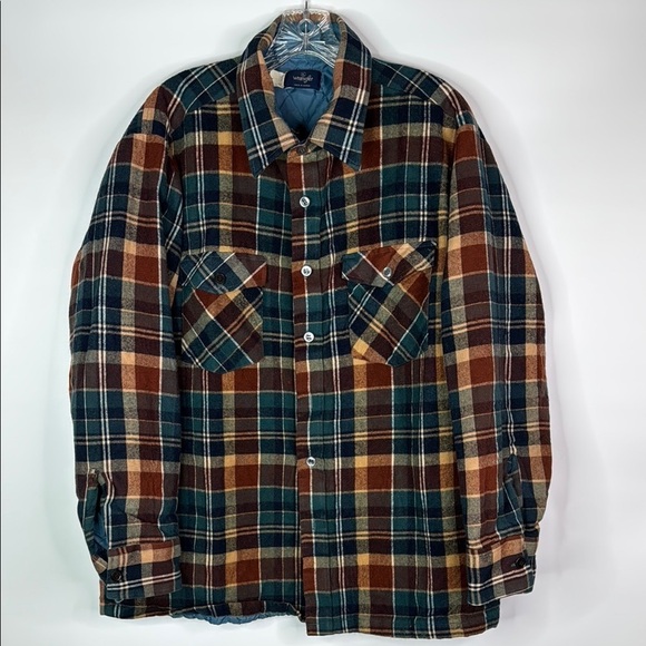 Vintage Wrangler Insulated Button Down Long Sleeve Shirt XL Korea - Picture 1 of 11